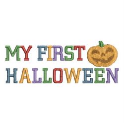 Baby First Halloween 07 machine embroidery designs