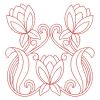 Redwork Art Nouveau Blooms(Lg)
