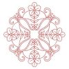 Redwork Flower Quilt 05(Lg)