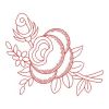 Redwork Heirloom Flower 01(Sm)