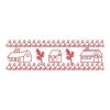 Redwork Christmas Border(Lg)