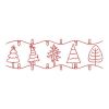 Redwork Christmas Border 04(Sm)