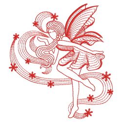 Redwork Season Fairy 11(Sm) machine embroidery designs