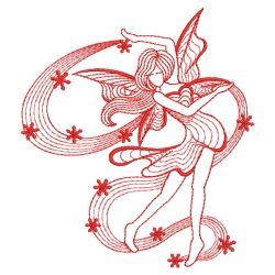 Redwork Season Fairy 12(Md) machine embroidery designs