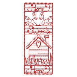 Redwork Home Sweet Home 07(Sm) machine embroidery designs