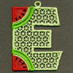 FSL Watermelon Alphabet 05 machine embroidery designs
