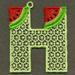 FSL Watermelon Alphabet 08 machine embroidery designs