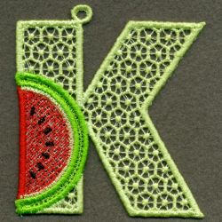 FSL Watermelon Alphabet 11 machine embroidery designs