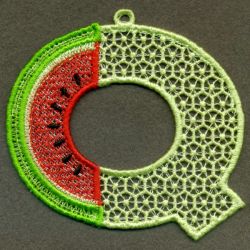 FSL Watermelon Alphabet 17 machine embroidery designs