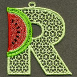 FSL Watermelon Alphabet 18 machine embroidery designs