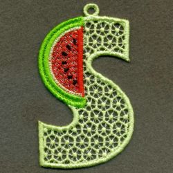 FSL Watermelon Alphabet 19 machine embroidery designs