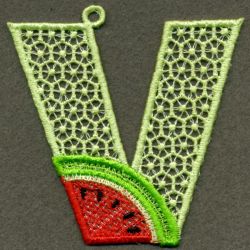 FSL Watermelon Alphabet 22 machine embroidery designs