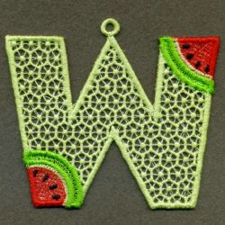 FSL Watermelon Alphabet 23 machine embroidery designs