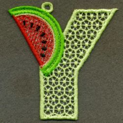 FSL Watermelon Alphabet 25 machine embroidery designs