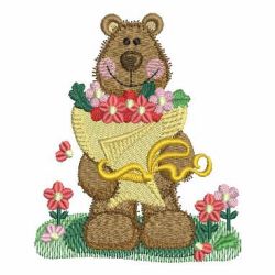 Garden Bear 04 machine embroidery designs