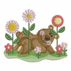 Garden Bear 06 machine embroidery designs