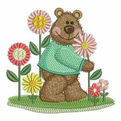 Garden Bear 08 machine embroidery designs