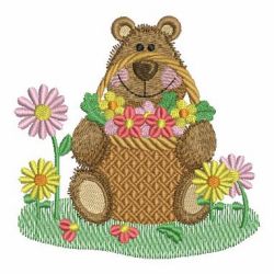Garden Bear 10 machine embroidery designs
