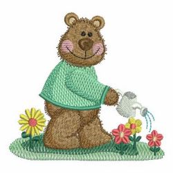 Garden Bear 12 machine embroidery designs