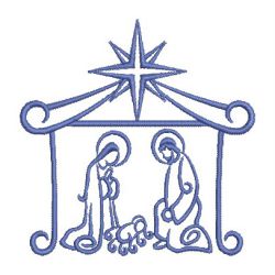 Satin Nativity 01 machine embroidery designs