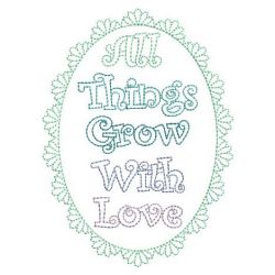 All Things Grow With Love 10(Md) machine embroidery designs