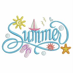 I Love Summer 06 machine embroidery designs