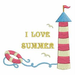 I Love Summer 08 machine embroidery designs