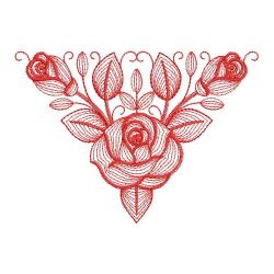 Redwork Amazing Rose 09(Sm)