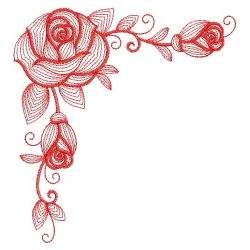 Redwork Amazing Rose 10(Lg) machine embroidery designs