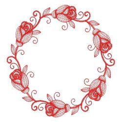 Redwork Amazing Rose 11(Sm) machine embroidery designs