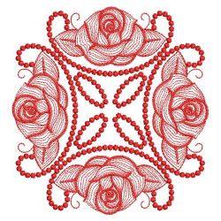 Redwork Amazing Rose 12(Md) machine embroidery designs