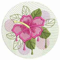 Colorful Hibiscus 06 machine embroidery designs