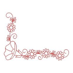 Redwork Heirloom Morning Glory 03(Lg)