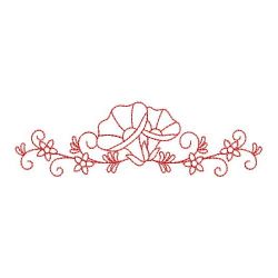 Redwork Heirloom Morning Glory 05(Lg)