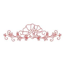 Redwork Heirloom Morning Glory 05(Sm) machine embroidery designs