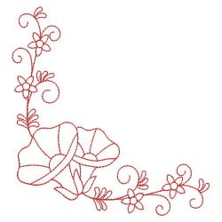 Redwork Heirloom Morning Glory 06(Lg)