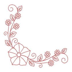 Redwork Heirloom Morning Glory 08(Lg)
