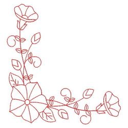 Redwork Heirloom Morning Glory 12(Lg)