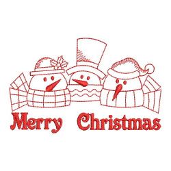 Redwork Merry Christmas 02(Md) machine embroidery designs