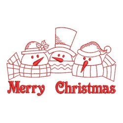 Redwork Merry Christmas 02(Lg) machine embroidery designs