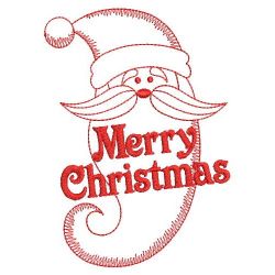 Redwork Merry Christmas 05(Lg) machine embroidery designs