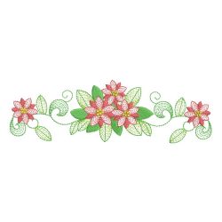 Rippled Flower and Butterfly 01 machine embroidery designs