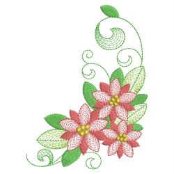 Rippled Flower and Butterfly 04 machine embroidery designs