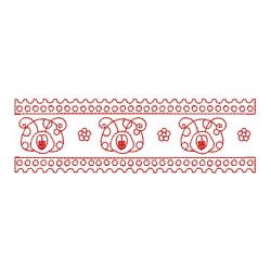 Redwork Ladybug Borders 03(Lg) machine embroidery designs