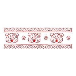 Redwork Ladybug Borders 03(Lg)