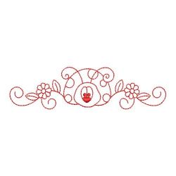 Redwork Ladybug Borders 06(Lg) machine embroidery designs