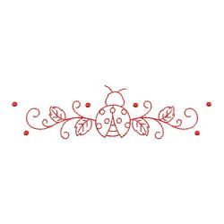 Redwork Ladybug Borders 07(Md)