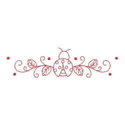 Redwork Ladybug Borders 07(Md) machine embroidery designs