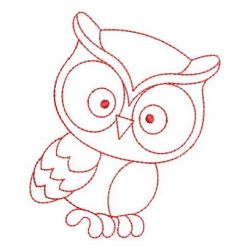 Redwork Baby Owls 08(Sm) machine embroidery designs