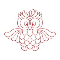 Redwork Baby Owls 09(Sm) machine embroidery designs